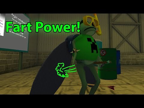 FART POWERED JET PACK MOD | Amazing Frog Modded
