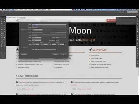 Create your own icon-font (or glyph-font) using IcoMoon