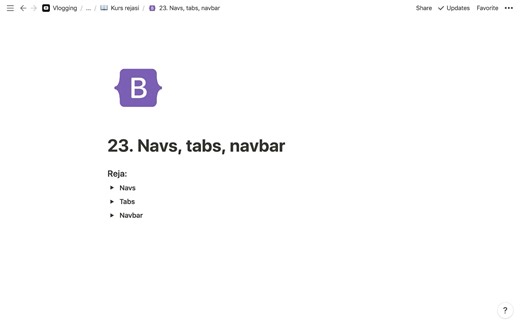 Bootstrap 23. Navs, tabs, navbar