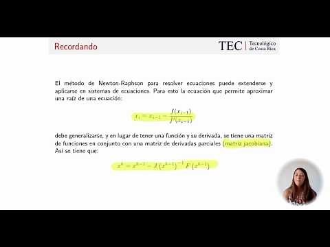 SE09: Método de Newton Raphson para sistemas de ecuaciones no lineales