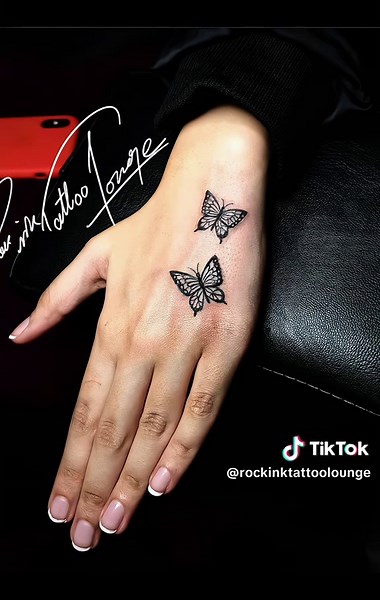 Stunning Butterfly Tattoo Designs for Hand Art