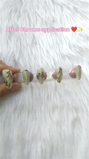 before & after chrome application 🤍💫