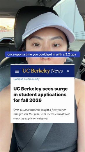 News coming out of the UCs and another year of increased application. Having scored thousands of applications for UC, there are nonnegotiables you have to really consider. Grades, rigor, self awareness, community. #collegeadmissions #uc #berkeley #ucla #ucsd