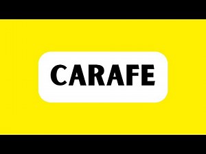 How to Pronounce Carafe (Correctly)