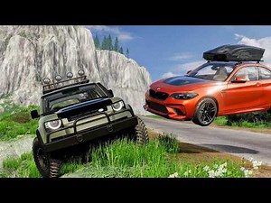 Realistic Car Cliff Drops #53 - BeamNG Drive Crashes | CrashBoomPunk