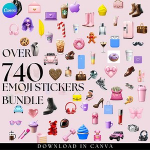 OVER 740 Aesthetic Ios Emoji Sticker Bundle Emoji Pack Imessage Instagram Story Customization iPhone Trending Apple Stickers 2025 - Etsy Canada