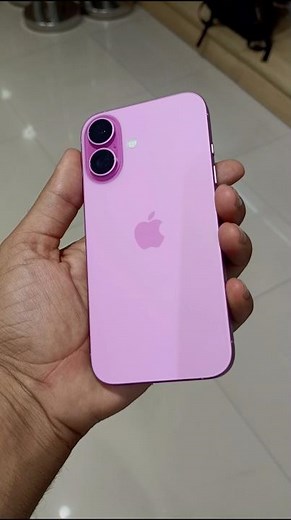 iPhone 16 Pink is a Vibe! 🌸✨ #iPhone16#smartphone #tech#subscribe