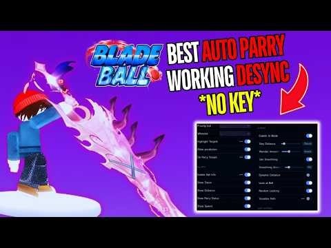 [🔴🏆 NO KEY] Blade Ball Script – AUTO FARM | BEST AUTO PARRY | WORKING DESYNC | A.I PLAY | AUTO SPAM