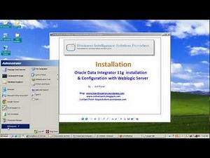 Installation of Oracle Data Integrator 11g with Weblogic Server 11g in 15 minutes