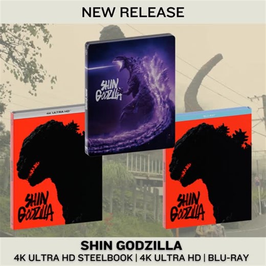 Studio Distribution Services (SDS) | A god incarnate. A city doomed. #ShinGodzilla has now landed on 4K Ultra HD SteelBook, 4K Ultra HD and Blu-ray!⁠ ⁠ ⁠ Something has... | Instagram