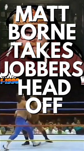 Matt Borne Takes The Head Off Jobber With Clothesline #wwe #aew #wrestling