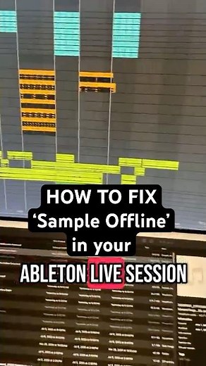 How to fix Sample Offline in Ableton Live #musicproduction #abletontutorials