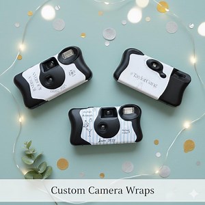 Custom Disposable Camera Wrap Set | Personalized for Weddings, Bachelorettes, Events, Etc.- Includes Camera - Etsy