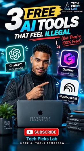 3 FREE AI Tools That Feel Illegal 🤯 (But They're 100% Free)