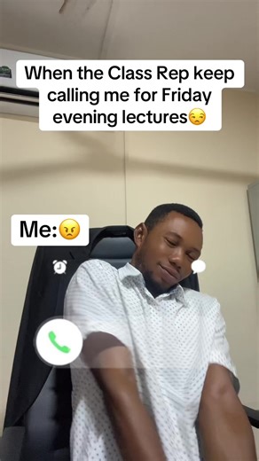 University Student Struggles with Friday Lectures