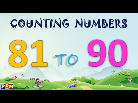 counting 81 to 90 |Counting Numbers 81-90 | Number Reading /kindergarten counting Numbers for Kids