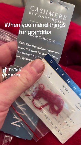 Swiss darning! Or duplicate stitch! #invisiblemending #mending #sewing