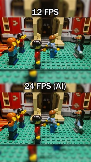 12 FPS VS 24 FPS - #stopmotion #12fps #24fps #animation #legostopmotion