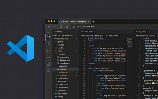 微软发布 vscode.dev，把 VS Code 带入浏览器！真香啊！