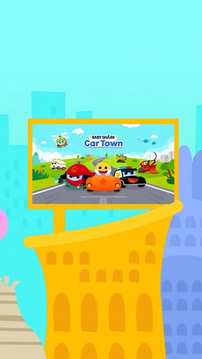 Pinkfong on Instagram: "🚕🚑🚁Visit "Baby Shark Car Town" and enjoy car games for kids! Meet all your little one's favorite cars, including police car, helicopter, firetruck, and more! Are you ready to meet our cool car friends? Join Baby Shark's fun adventure with 18 car songs & 10 car driving games for kids 🎵 🚒 Drive a fire truck to extinguish the fire 🚓 Help the police car to catch the thieves! ✅Access link in bio to download ! #kidsapp #babyshark #pinkfong #kidsgame #cartown #policecar #t