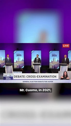 In the audience tonight was Charlotte Bennett, one of the 13 women that Andrew Cuomo is credibly alleged to have sexually harassed while they worked in his government. She can’t speak for herself because Cuomo’s lawyers have hounded her. So I confronted him. | Zohran Kwame Mamdani