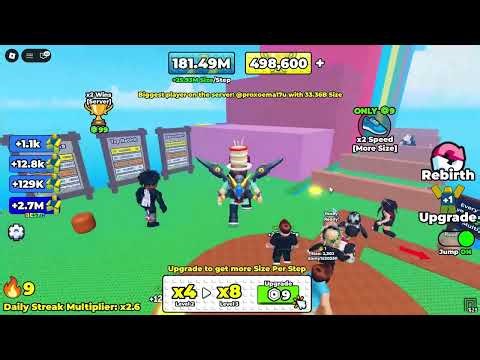 +1 size per step and AFK Sim. (Pt 1) (ROBLOX)