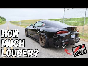 2023 Manual Toyota Supra | AWE Touring Exhaust VS Stock | Rev, Acceleration and Drive By