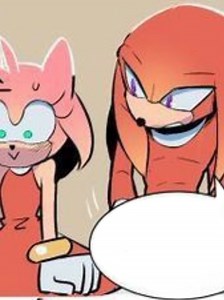 Conversación Cómica entre Amy Rose y Knuckles the Echidna