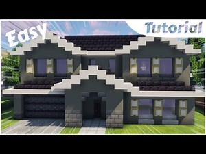 How to build a Large Suburban House #4 || Minecraft Tutorial