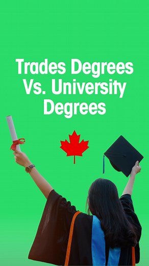 Skilled Trades Vs. University Degrees 🇨🇦 #skilledtrades #skilledtradesworker #bachelorsdegree #university #canadianuniversity #canadianuniversities #schoolincanada #canadatiktok #schoolcanada