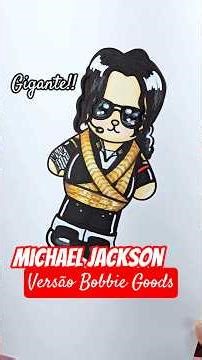 I painted a giant Bobbie Goods of Michael Jackson #art #coloringbook #michaeljackson #bobbiegoods
