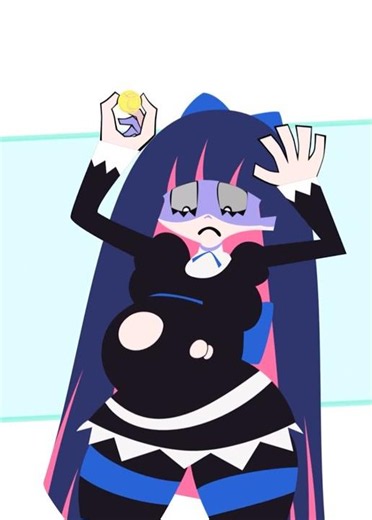 Stocking Anarchy "P-Coin" Pregnancy Expansion Animation #shorts | Dim Pixel Animations
