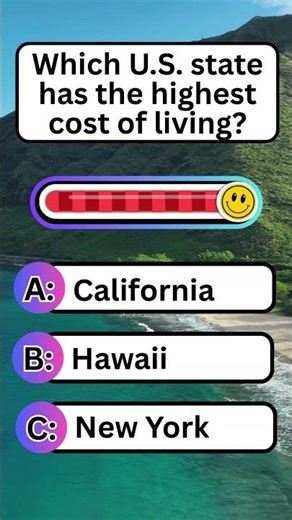 Which U.S. state has the highest cost of living? #shorts #usafacts #usa