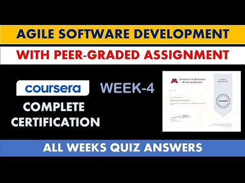 Week-4 Agile Software Development- Coursera | Complete Solutions & Assignments For Free