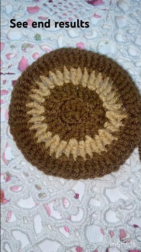 Easy Crochet Coaster for Beginners | Round Coaster Tutorial | Crochet Shorts #crochet