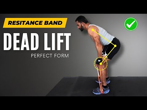 How To Do Deadlift With Resistance Band (Perfect Form) | Lower Back Workout | Fitness My Life