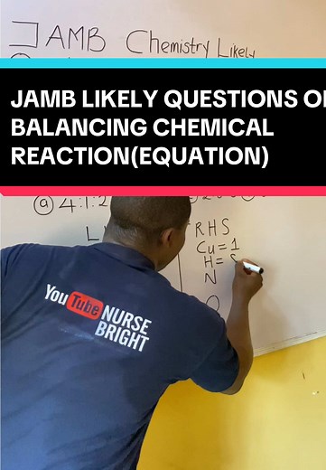 JAMB Chemistry 2025: Balancing Chemical Reactions Guide