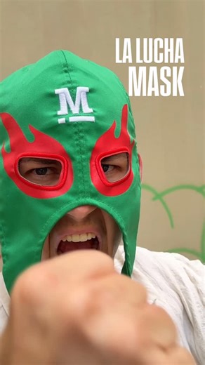 LUCHANDO POR EL SABOR - meet our NEW! La Lucha Mask 🔥👊 A mask on one side, a cap on the other to bring out your inner fighter for flavour. Score yours in La Lucha Pack with a regular burrito or naked burrito and can of drink (only $29.90 for Mad Members) 💚💯 While stock lasts, they’ll go quick Amigos! #laluchamask #luchador #madforit #mexican | Mad Mex