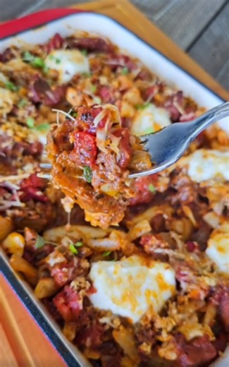Low-carb red curry baked ziti recipe