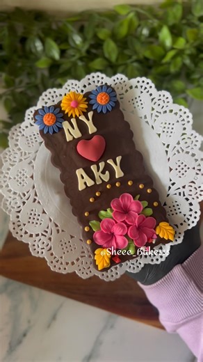 Personalized Chocolate Gift Idea | Custom Name Chocolate | She Bakes