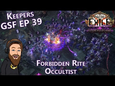 Maxing Out Chaos Resistance - Level 94 Life Based Forbidden Rite Occultist - Keepers GSF EP 39