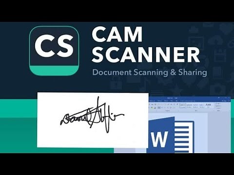 EASIEST WAY TO MAKE E-SIGNATURE | CAMSCANNER & MS WORD | Tutorial | 2020