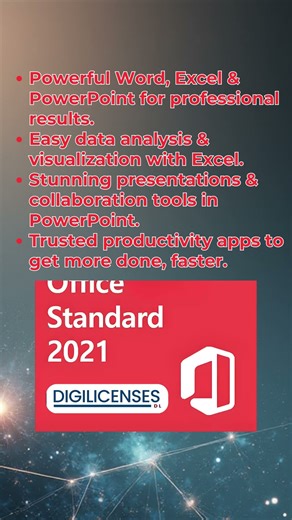 🎬 DIGILICENSES: WINDOWS 11 HOME + OFFICE 2021 STANDARD COMBO“Step into the future of productivity!”