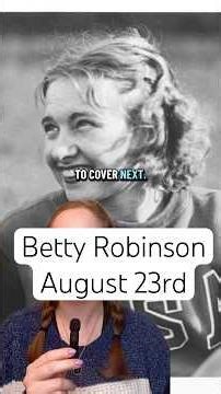 Betty Robinson, August 23rd #womenshistory #bettyrobinson #august23rd #olympics #womenshistorymonth
