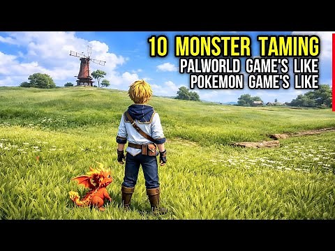 Top 10 Monster Taming & Monsters Cathing Game Like PALWORLD & POKEMON 2026 for Android & iOS