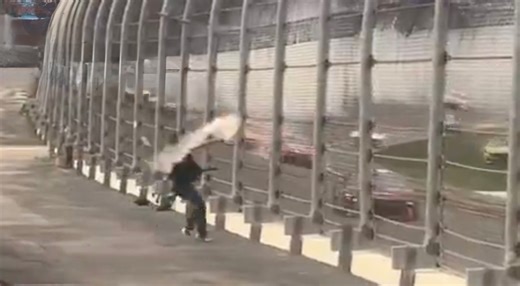 Cameras Caught Fan Throwing Strange Substance Onto The Track At The End Of Daytona 500 [VIDEO]