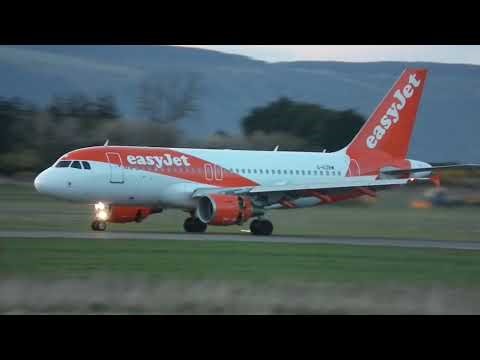 EasyJet a319 (G-EZDW) arriving at Inverness from LGW