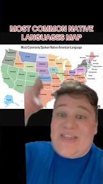 MOST COMMON NATIVE AMERICAN LANGUAGES MAP #history #usa #language #map #nativeamerican #native