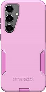 OtterBox Samsung Galaxy S24+ Commuter Series Case - Run Wildflower (Pink), Slim & Tough, Pocket-Friendly, with Port Protection
