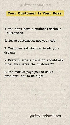 Your Customer Is Your Boss – 5 Service Mindset Shifts #businessmotivation